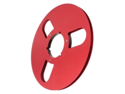 Rollo De Cinta De Carrete A Carrete Vacío De Aleación De Aluminio De 10,5 Pulgadas (1/4 De Pulgada) Y 3 Orificios - Rojo