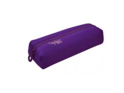 Estuche multiusos de neopreno cuadrado Colorline. Caja de oficina morada