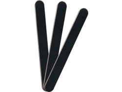 3 Unidades De Limas De Uñas, Limas Profesionales De Grano 100/180, Reutilizables Para Uñas Naturales Y Acrílicas, Color Negro.
