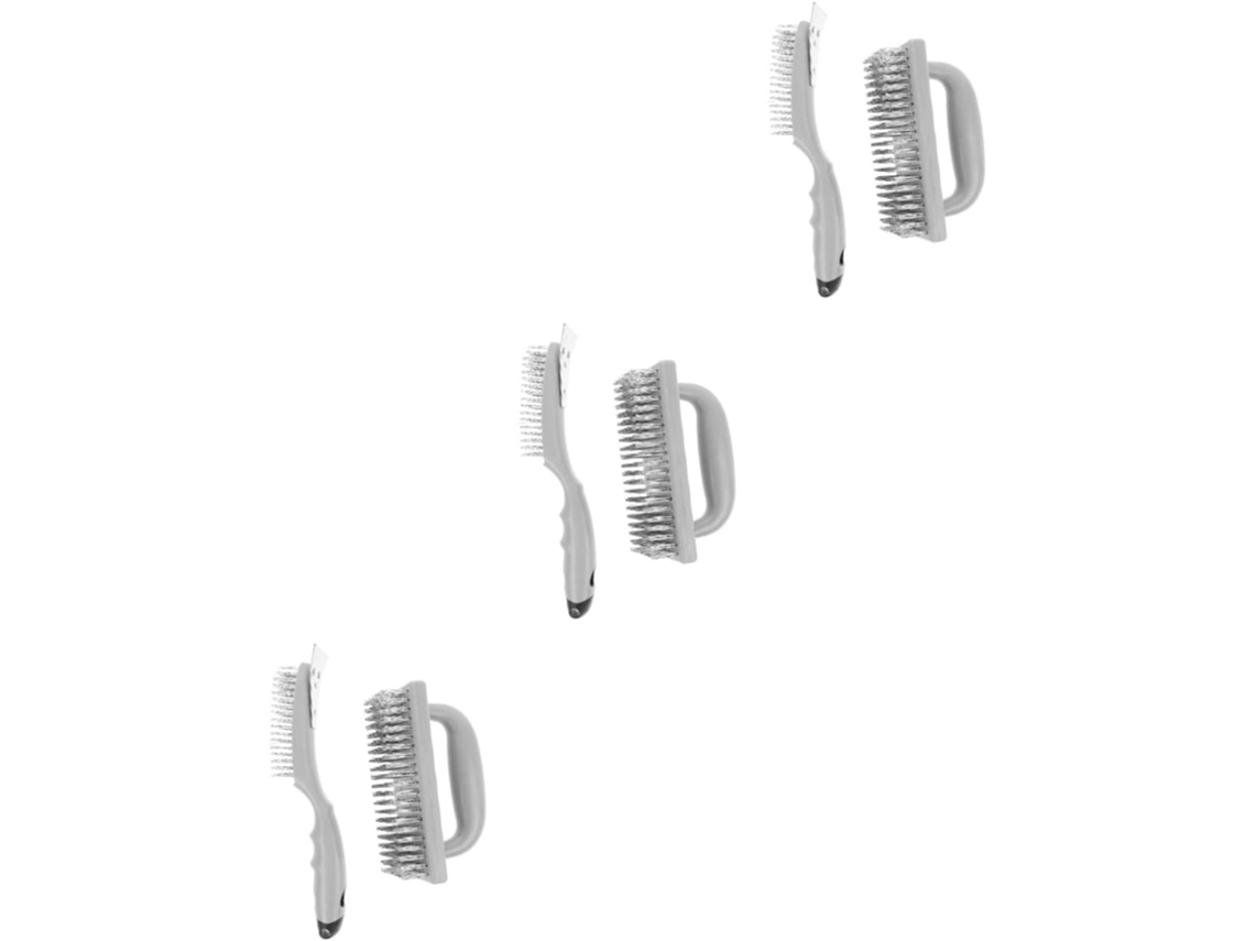 6 Piezas Brosse Métallique De Nettoyage Accessoires Barbacoa Herramienta Nettoyeur Grille En Acier