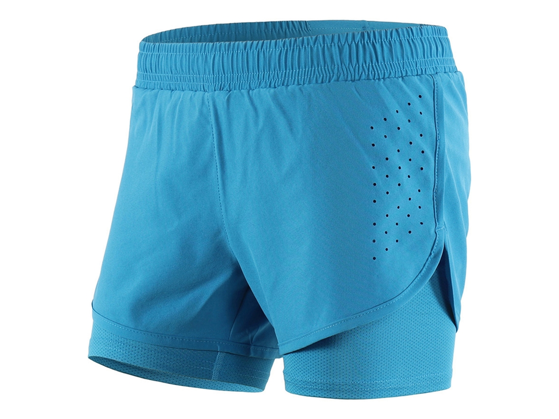 Pantalones Cortos De Running 2 En 1 Para Mujer Con Forro Largo, Transpirable Y De Secado Rápido Para Entrenamiento Activo Y Ciclismo.