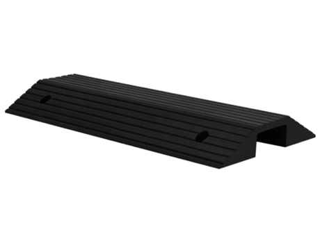 vidaXL Rampa de umbral puente goma 80x40x8 cm