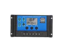 Controlador De Carga Solar Pwm De 10 A, 12 V/24 V, 3 Etapas, Regulador Para Batería Y Panel Solar.