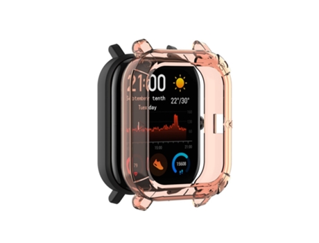 Carcasa de TPU claro para Huami Amazfit GTS Watch - rosa transparente