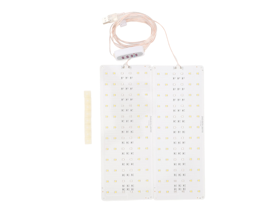 Panel LED 2026 para el crecimiento de las plantas, ajustable en 5 niveles de brillo, ultrafino para la germinación, floración y fructificación.