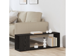 Estante Para Libros Negro Roble 100x24x32 Cm Madera