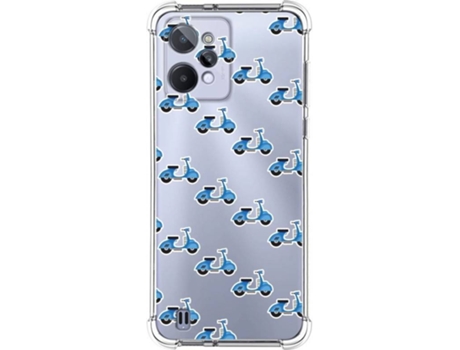 Carcasa para Realme C31 TUMUNDOSMARTPHONE Dibujos Antigolpes Scooter Multicolor