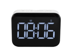 Temporizador para aula con pantalla LED grande, función de memoria y volumen ajustable, luz dorada