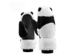 Rękawiczki Narciarskie Panda Dla Dzieci I Dorosłych Rozmiar S Czarne/białe QUNATURA