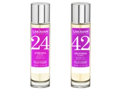 Set de 2 perfumes Caravan para mujer Nº42 y Nº 24 COLONIAS Y PERFUMES MULTIMARCA