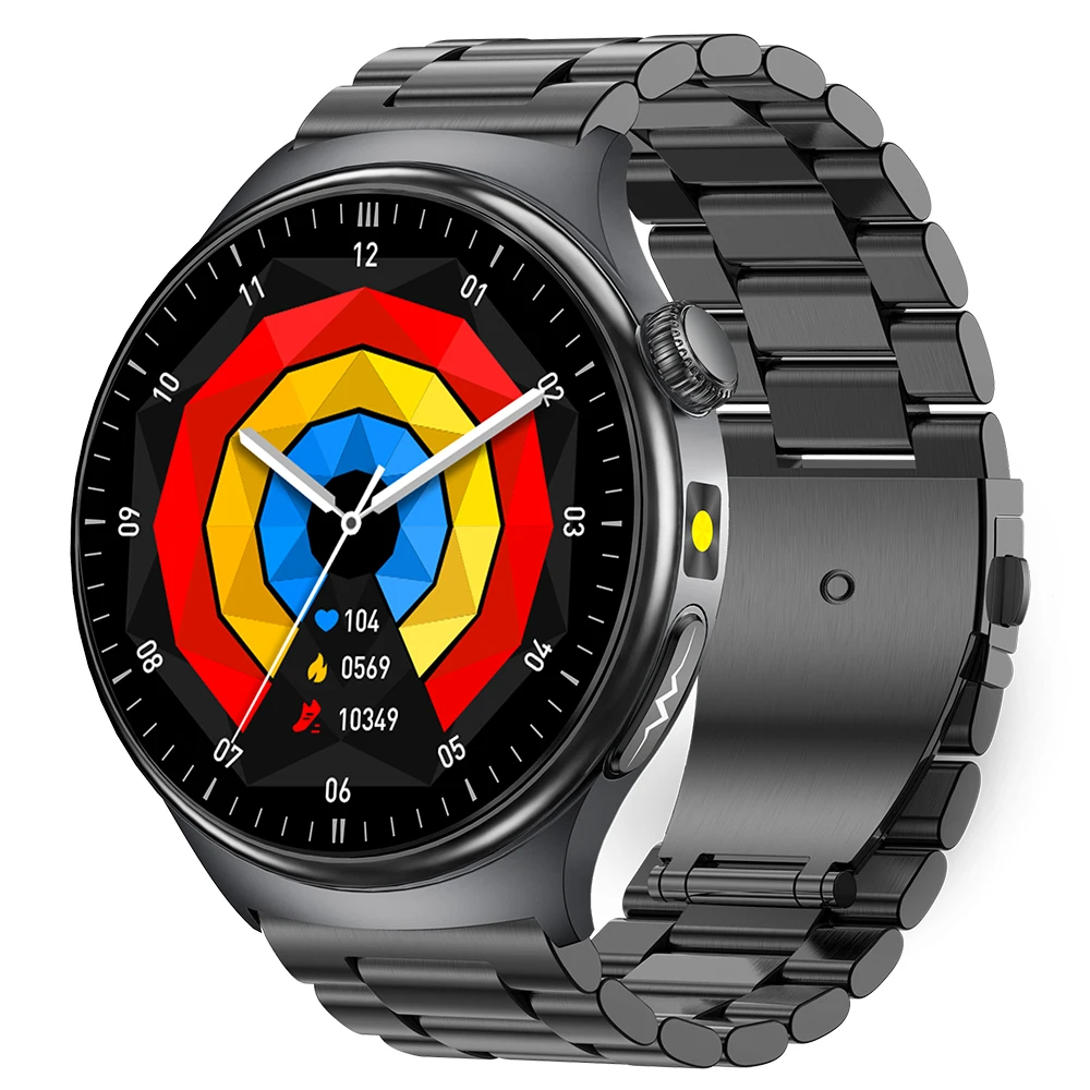 Reloj Inteligente Con Pantalla Táctil Completa Amoled De 1,43 Pulgadas (acero Negro) Y Compatible Con Llamadas Bluetooth.