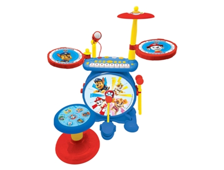 Instrumento Musical LEXIBOOK Paw Patrol Chase Drums (Edad Mínima Recomendada: 3 años)
