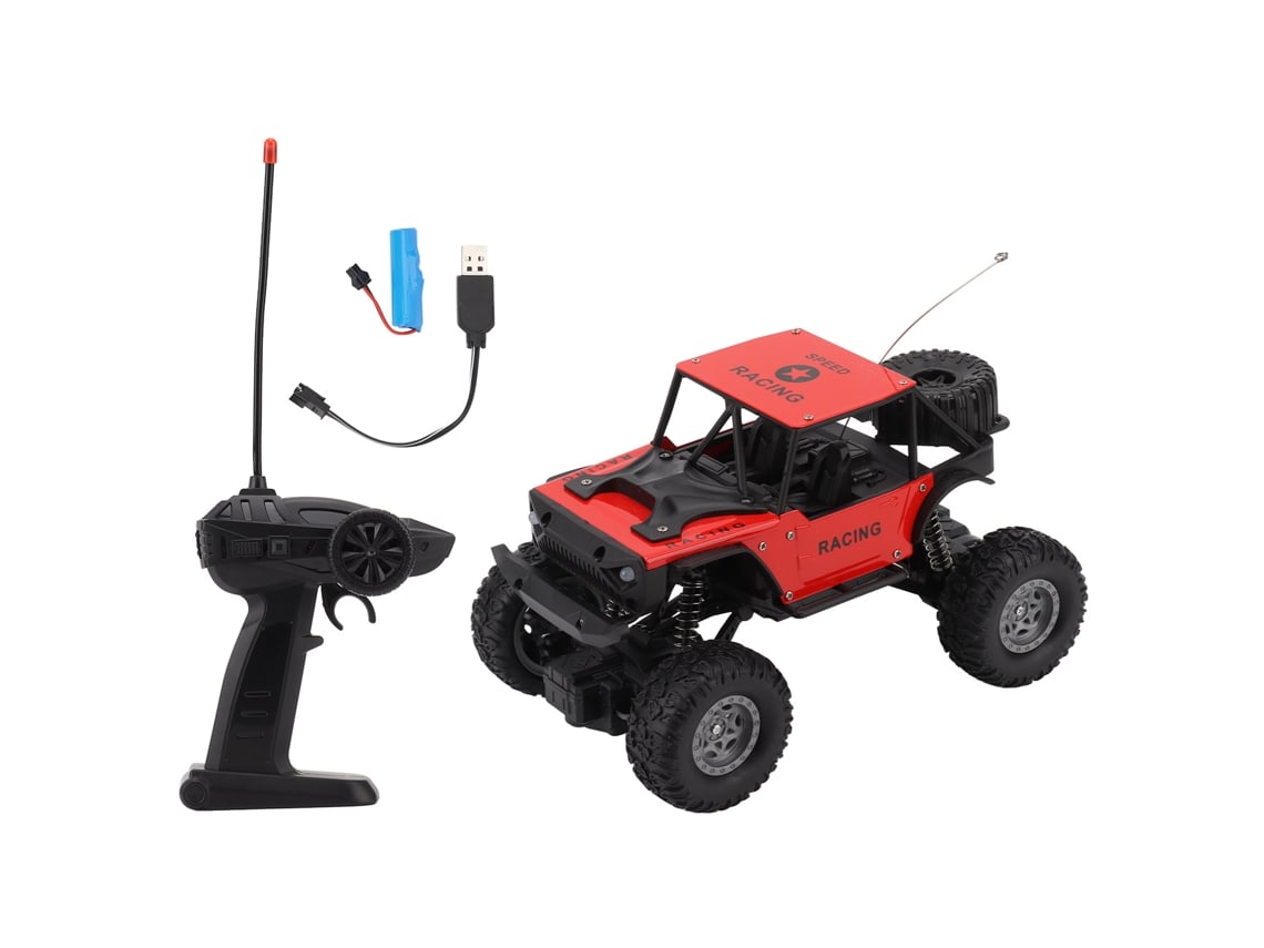 Carro De Controle Remoto Off Road 1:18 2wd Liga Carregável Brinquedo Para Crianças Vermelho