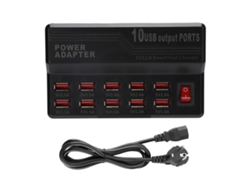 Baoj-2026cargador Inteligente Usb De 10 Puertos 12a Estación De Carga Rápida Hub De Energía Power Strip