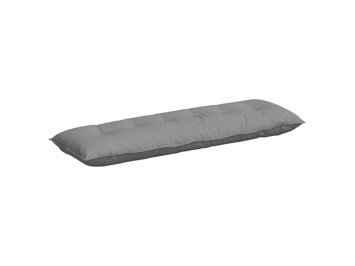 Cojín De Espalda Gris Claro 160 X 19 X 50 Cm Tela
