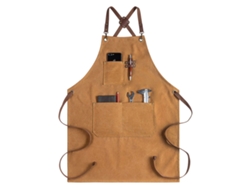 JILLIOPER Delantal de lona gruesa, tienda de té con leche café, barbero, pantalón de trabajo, artesano artístico