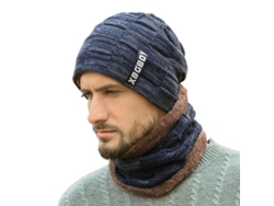 2026-conjunto Gorro Tejido Y Bufanda De Invierno Para Hombres Calientitos Lana Polar Capucha Ski Espesor