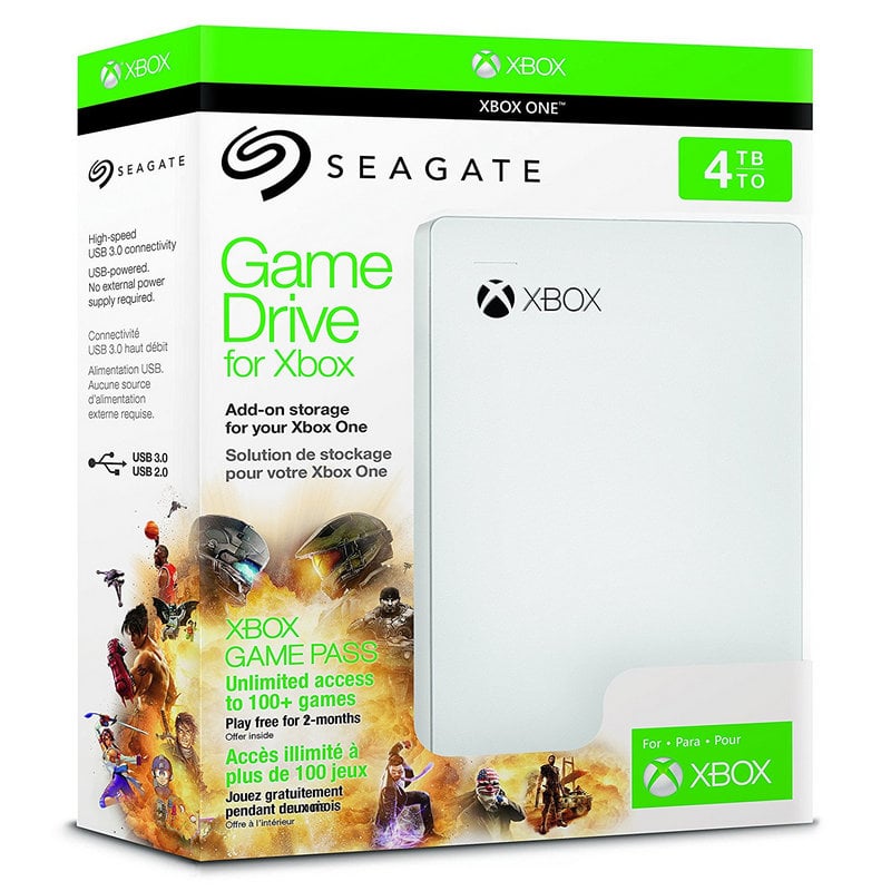 Disco Duro 4tb seagate externo xbox de 4 verde game drive stea4000407 4000 gb blanco para hdd usb 3.0 diseñado one 2 meses pass 4000gb