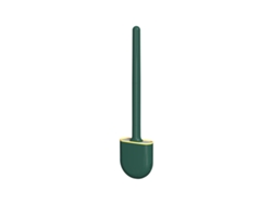 Juego de escobilla para inodoro con soporte ventilado, cerdas de silicona RNEMITERY