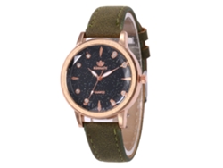 Reloj Casual De Cuarzo De Cuero Para Mujer L10, Elegante Para Negocios Y Uso Diario, Color Verde.