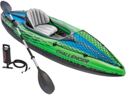 Kayak hinchable INTEX Challenger K1 68305NP (274 × 76 × 33 cm - Verde - Aluminio)