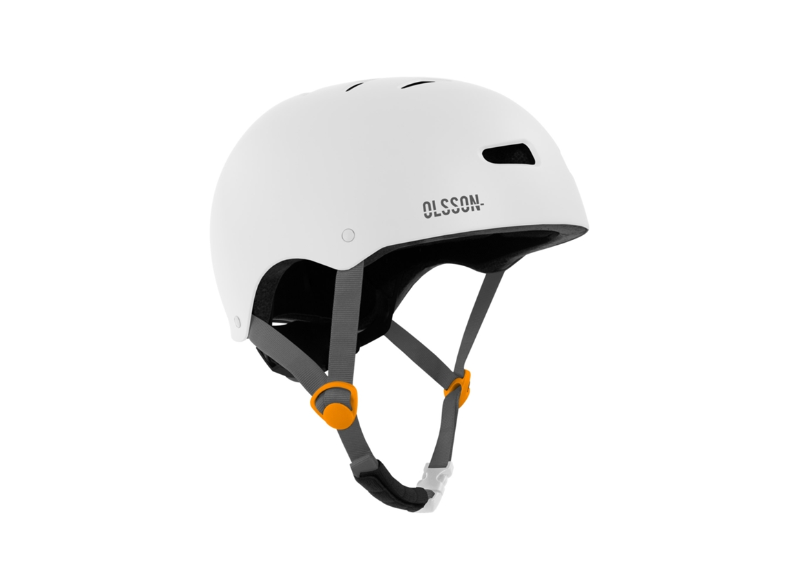 Casco Patinete OLSSON URBAN RIDER Blanco 56-58cm skate Patines bicicleta