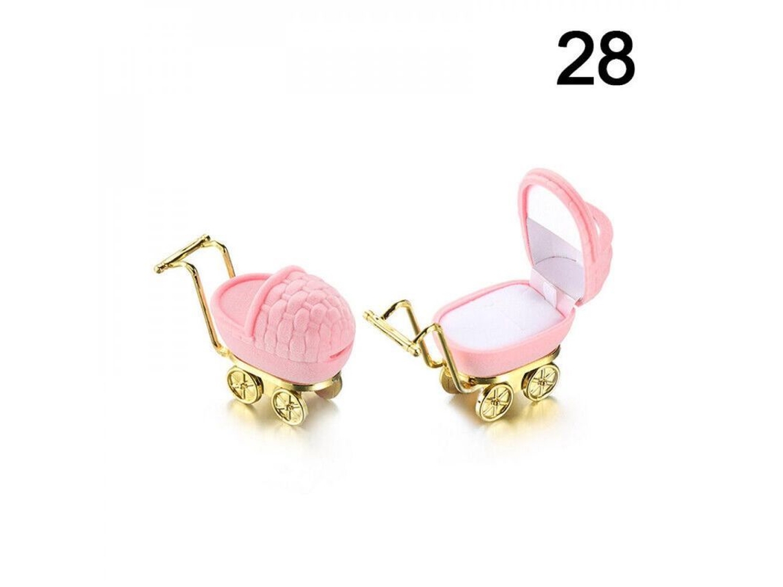 Caja De Joyería De Terciopelo Para Anillos De Boda, Pendientes, Collares Y Pulseras - Regalo Vfc 28