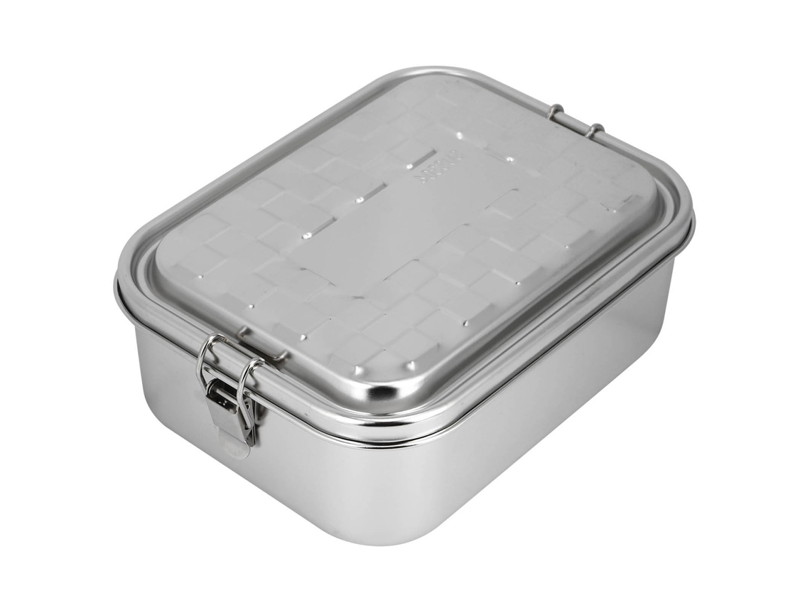 Fiambrera Grande De Acero Inoxidable 304 Tipo Bento Con Doble Cierre Hermético Para Estudiantes.