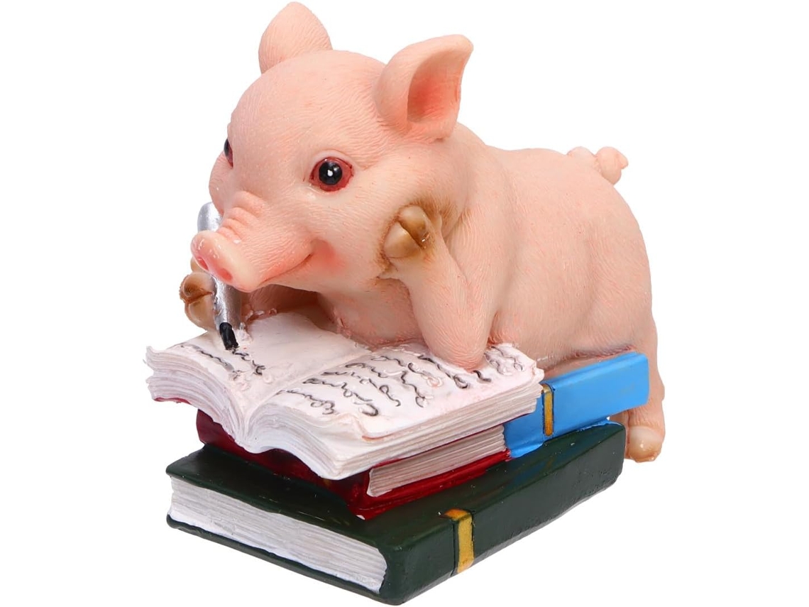 Figura Decorativa De Cerdito De Resina Divertida De Ounona, Adornos Creativos De Cerditos Para El Coche Y El Hogar,