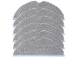 Paquete de 6 almohadillas de repuesto para aspiradora S7, S7+ y T7s Plus. Accesorios reutilizables. Almohadilla de microfibra suave para residuos húmedos.