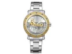 Reloj De Pulsera Automático Para Hombre Forsining, Acero Dorado, Moderno, Elegante, Resistente Al Agua.