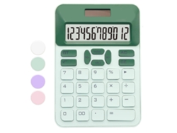 Calculadora solar básica Csyy con pantalla LCD de 12 dígitos (verde)