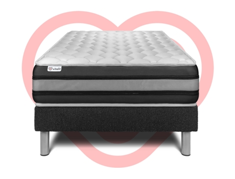 Conjunto Somier Vital Spring Zen 120 X 190 Cm Negro