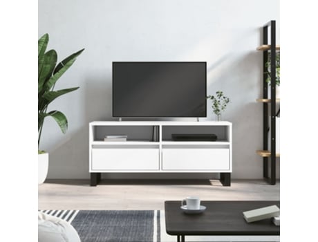 Mueble De Tv VIDAXL Blanco Madera contrachapada (100x34,5x44,5 cm )