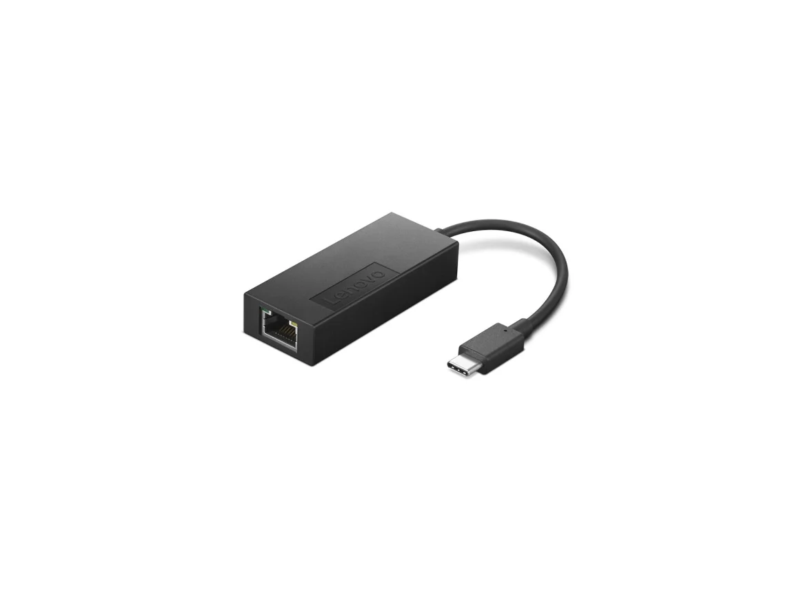 Adaptador USB-C a Ethernet LENOVO 4X91H17795 (Negro - USB-C - RJ45)