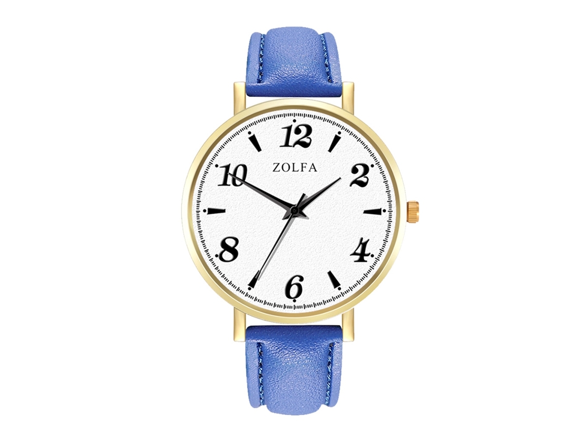 Elegante Reloj De Pulsera De Cuarzo Unisex Para Parejas, Regalo Informal De Moda (azul)