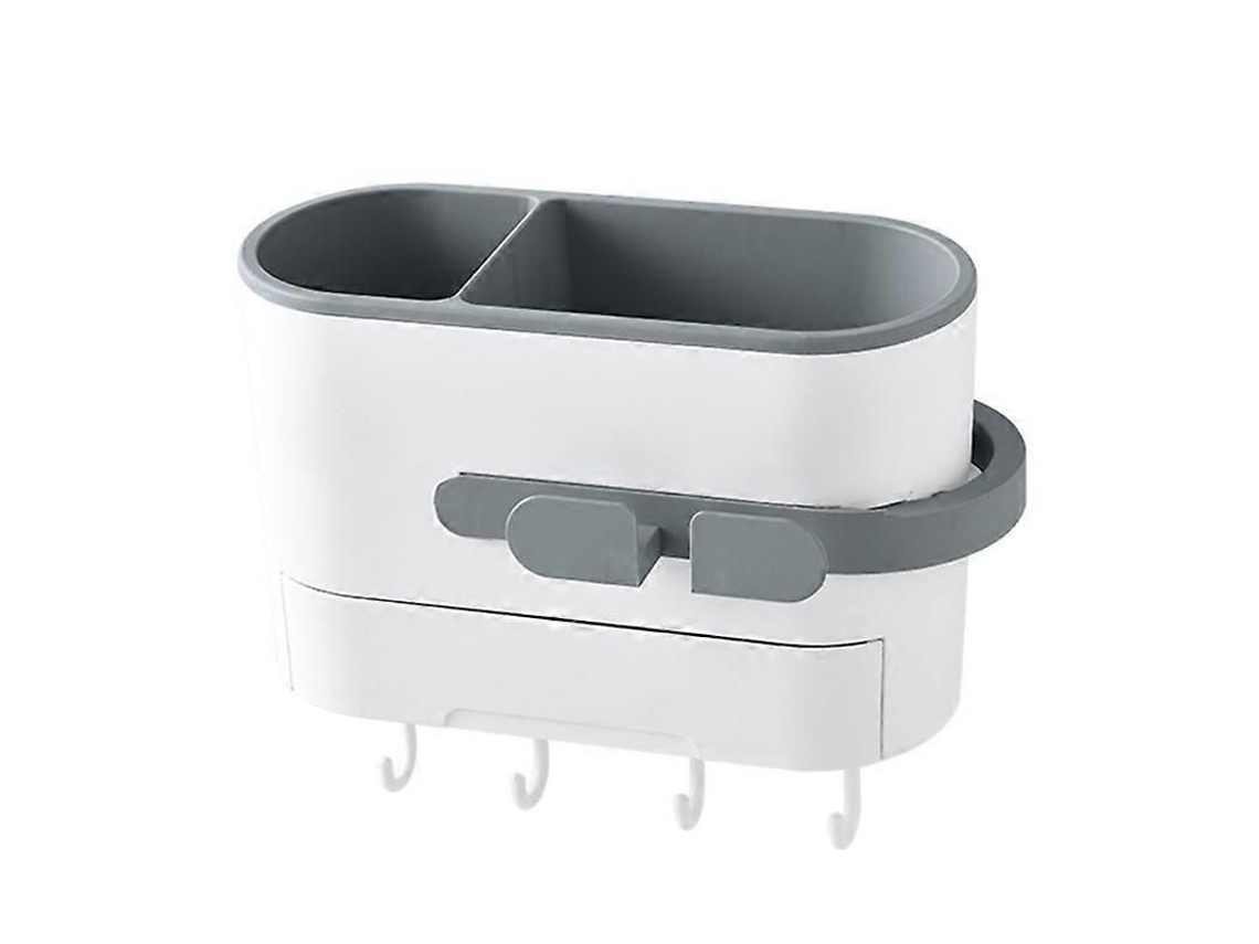 Organizador para secador de pelo compatible con la mayoría de secadores de pelo, soporte doble para almacenamiento en el baño, GOKOCO
