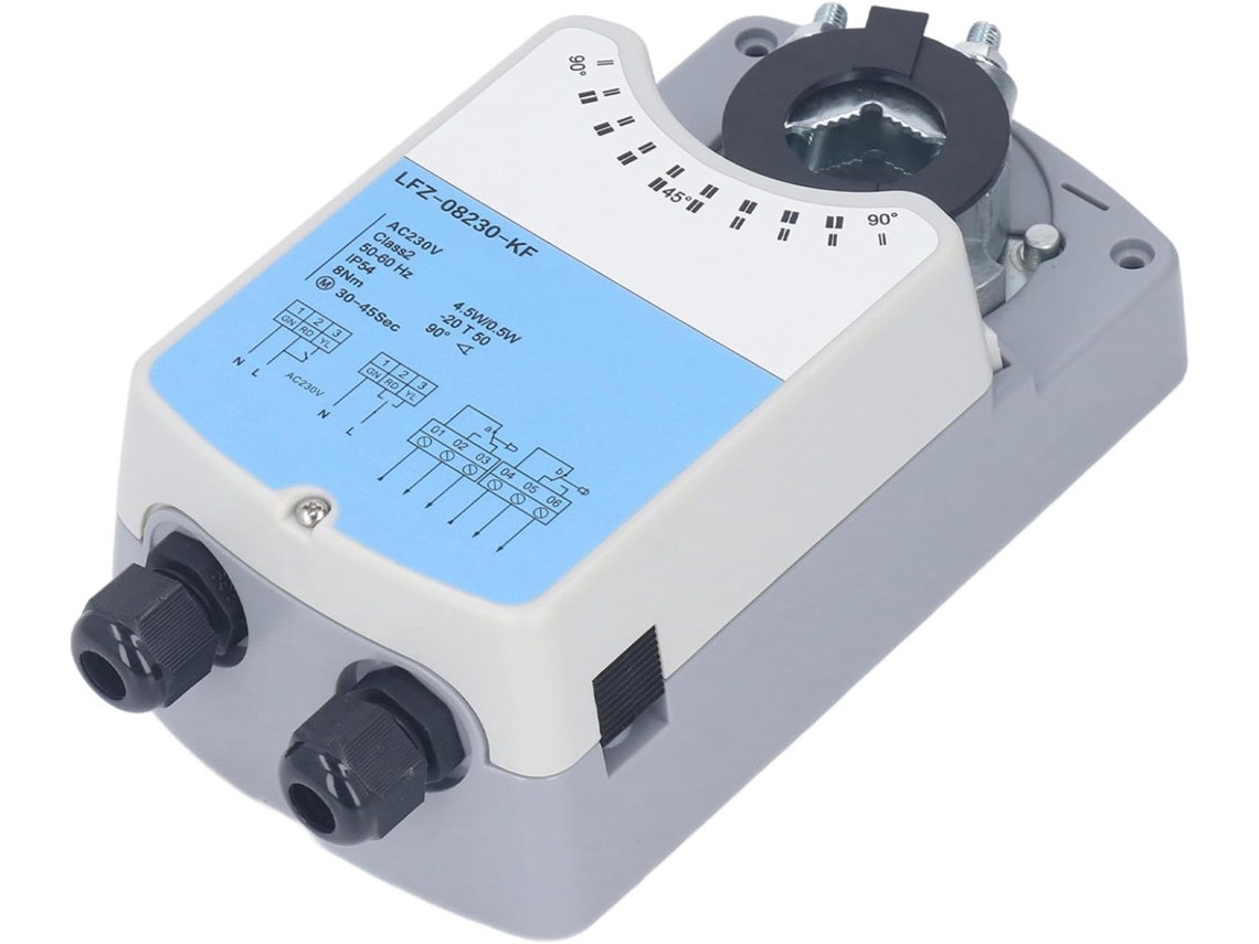 Válvula Rotativa De Ângulo Ajustável Para Vento ''ac230v Água - Controle Intuitivo E