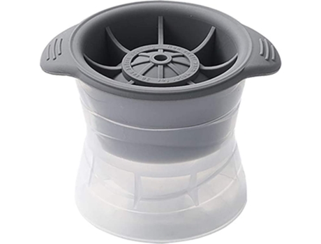 Molde para bandeja de cubitos de hielo, molde de bola de hielo de silicona, accesorios para palos, molde para cubitos de hielo de Chocolate, gris