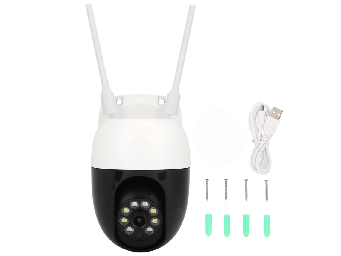 Cámara Inalámbrica 1080p Para Seguridad Del Hogar, Visión Nocturna, Audio Bidireccional, Wifi, Enchufe Europeo.