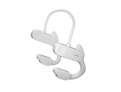 Auriculares F3 Conducción ósea Compatible con Bluetvido Inalámbrico para deportes al aire libre Negocios Manos libres Oreja colgante Blanco