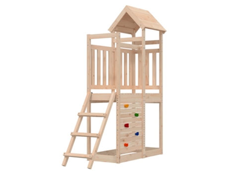 Parque Infantil De Exterior VIDAXL Marrón Madera (52.5x110.5x214 cm)