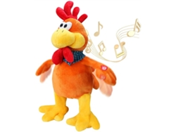 Rebe-brinquedo Musical De Frango Que Canta E Move A Cauda Galo Interativo De Pelúcia Elétrico 15 Polegadas