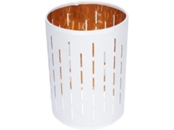 Lámpara De Mesa De Diseño Blanca Y Dorada Para Sala De Estar.