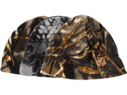 Conjunto de gorros de lana gruesa con estampado de camuflaje, resistentes al viento, para actividades al aire libre.