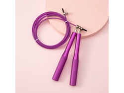 Cuerda de saltar profesional Mdug de aluminio morado para CrossFit, con rodamientos y asas antideslizantes.