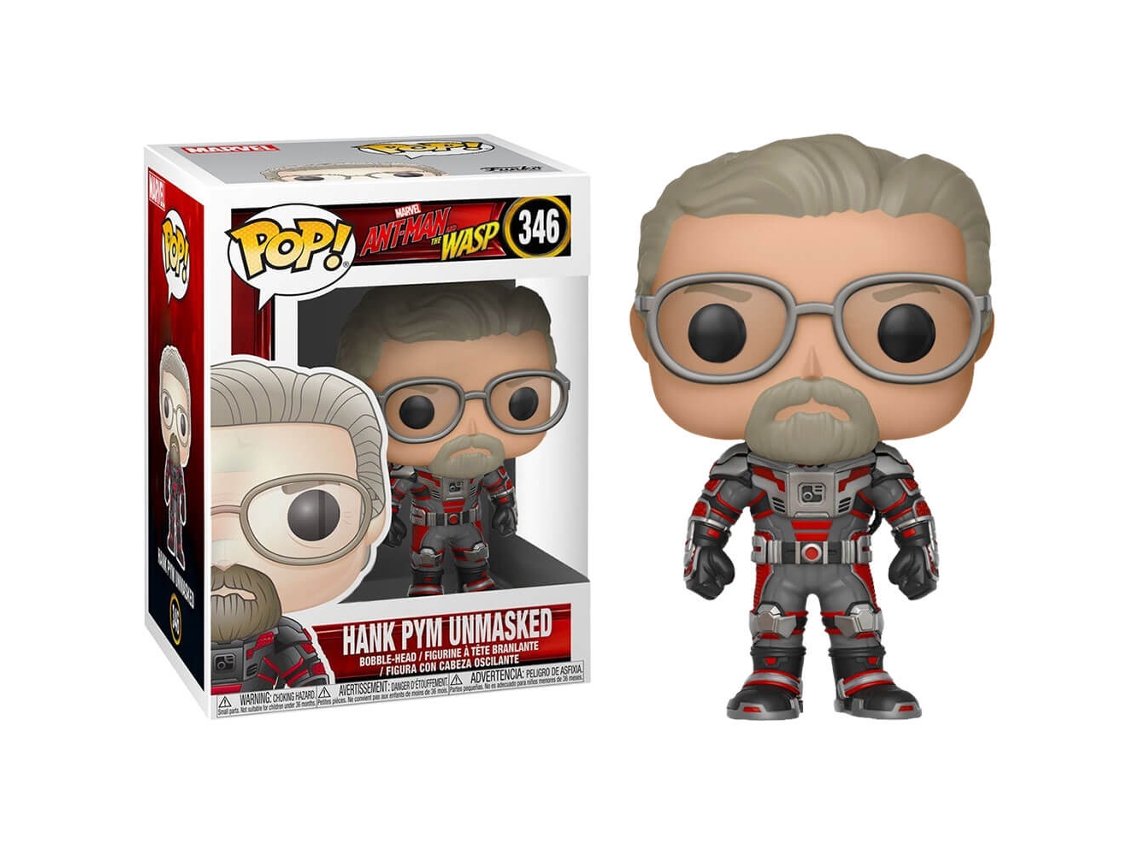 Figura Funko ANT-MAN Y La Avispa Hank Pym Sin Máscara Exclusivo USA Pop! vinilo