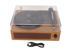 Tocadiscos De Vinilo De 3 Velocidades Con Bluetooth, Fonógrafo Retro Con Aguja De Rubí Para Diferentes Aplicações E Usos