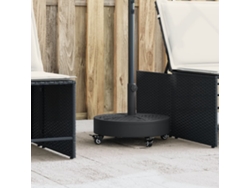 Base de sombrilla con ruedas para postes de Ø38/48 mm, 27 kg, redonda, DKD HOME DECOR