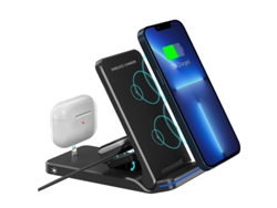 Cargador Estação Carregamento Fast Para Apple, Samsung Yizhood Seda Negro